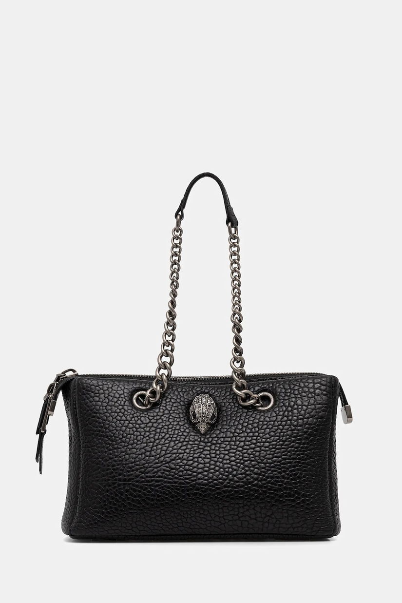 Kurt Geiger London geantă de piele KENSINGTON culoarea negru, 5019200019