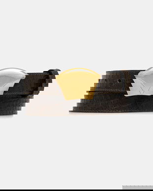 Sessun curea de piele culoarea verde, 25116002