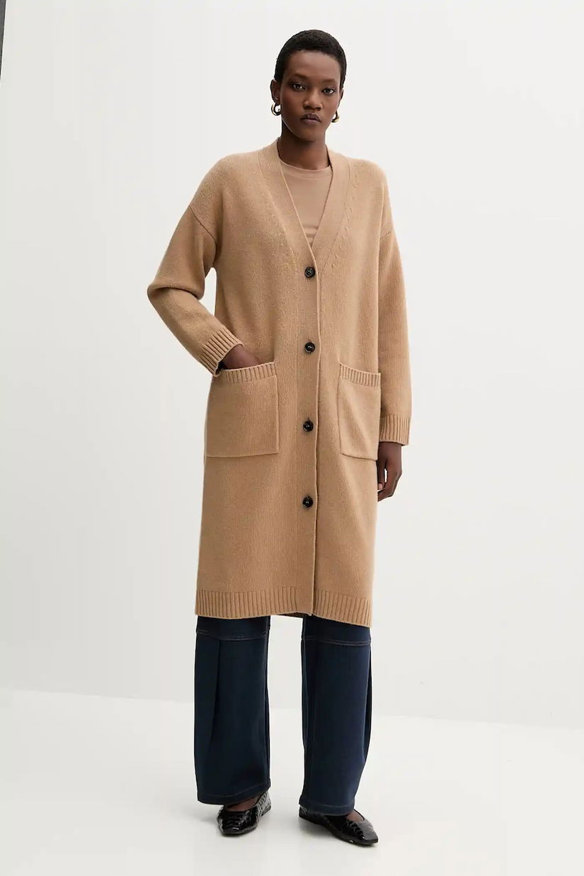 Weekend Max Mara cardigan din lână GODEZIA culoarea bej, light, 2525346042600