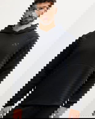 Under Armour bluză Unstoppable Fleece culoarea bej, cu glugă, cu imprimeu, 1389350