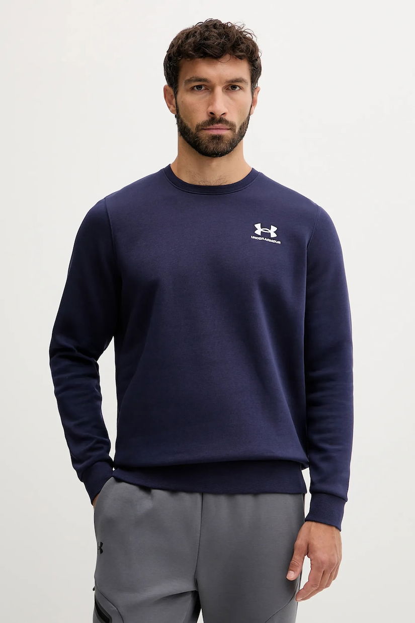 Under Armour bluza culoarea bordo, cu imprimeu