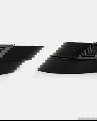 BOSS curea de piele cu doua fete culoarea negru, 50543165