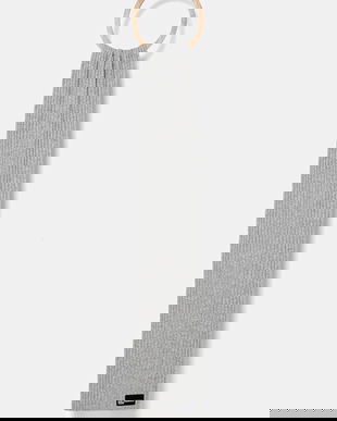 Karl Lagerfeld Jeans eșarfă din amestec de lână culoarea gri, melanj, A4W33084