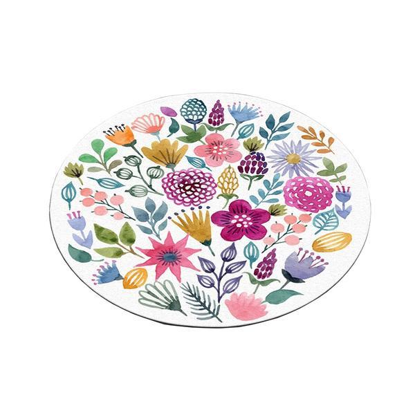 Covor de bucatarie, multicolor, lavabil, anti-alunecare, &Oslash; 100 cm