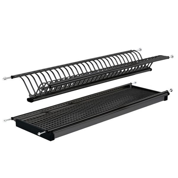 Scurgator pentru vase, montabil in dulap de bucatarie cu dimensiune de 900 mm, finisaj negru