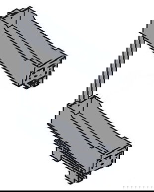 Cos Jolly pentru corp de 300 mm, finisaj gri grafit