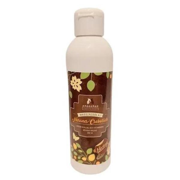 Ulei de masaj cu argan si vitamina E portocale ciocolata Masszazs Manufaktura, 250 ml