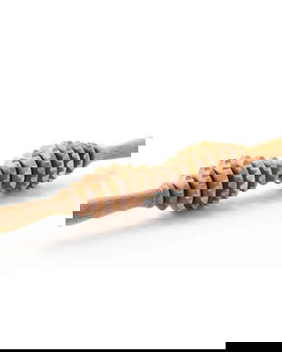 Rola de Masaj Ovala din Lemn Maderotherapy, Natur - Tuuli, 1 buc