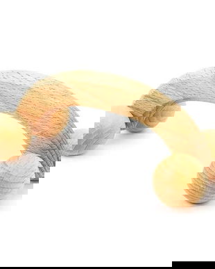 Rola de Masaj din Lemn pentru Spate, Gat, Umeri, Natur - Tuuli, 1 buc