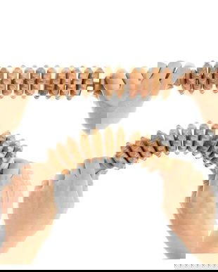 Rola de Masaj din Lemn Flexi pentru Maderotherapy, Natur - Tuuli, 1 buc