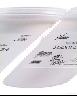 Sare de Baie Minerala cu Lavanda &amp; Lemn Santal - KANU Nature Sol Mineralna Lawenda - Sandal, 6000 g