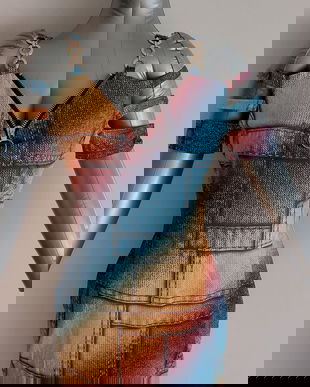 Rochie noua, multicolora,foarte chic, masura L