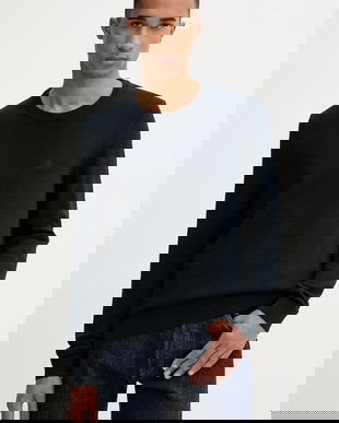 Marc O'Polo pulover de bumbac culoarea bleumarin, light, B21502360074