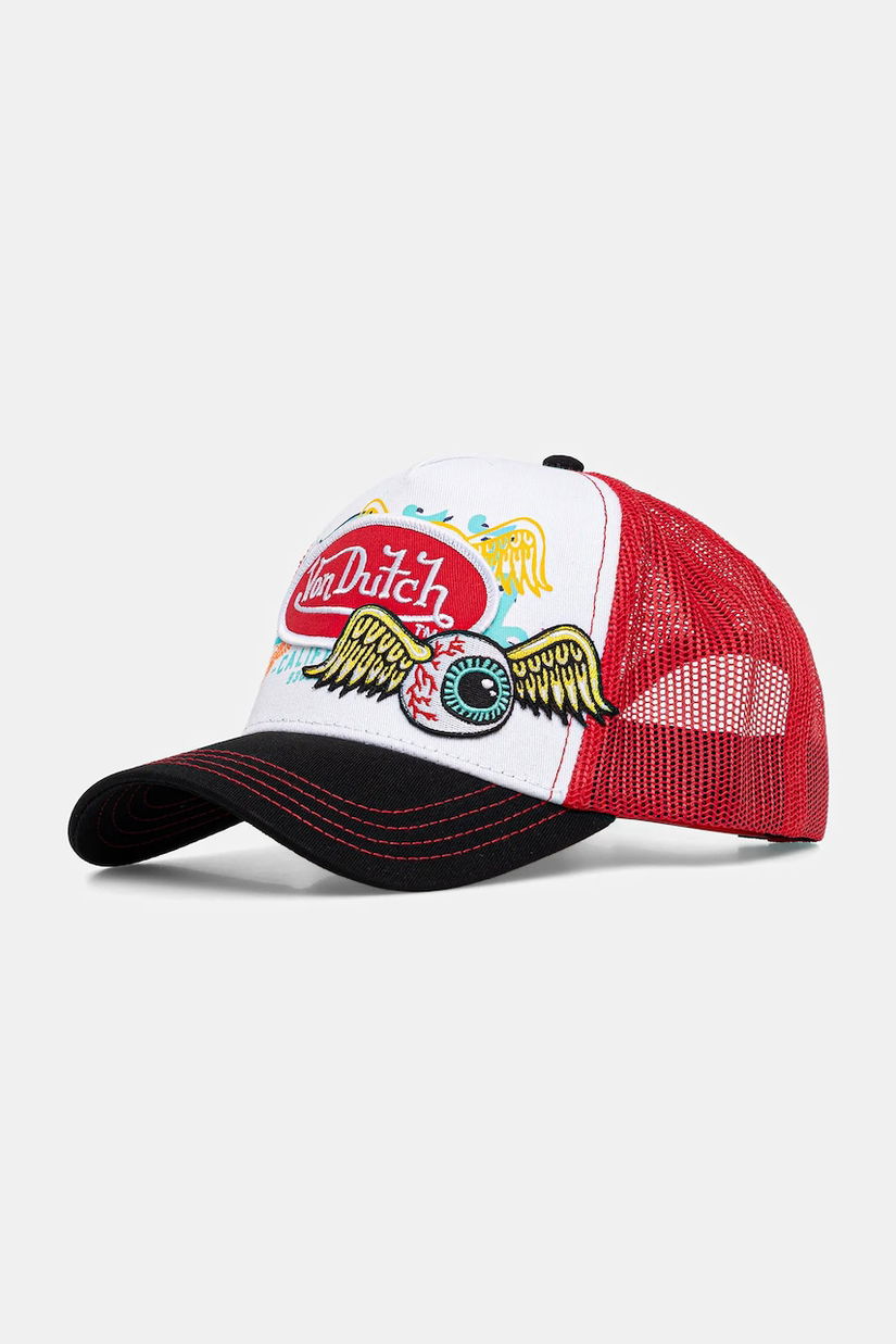 Von Dutch șapcă culoarea roșu, VD.0.CAS1.PAT