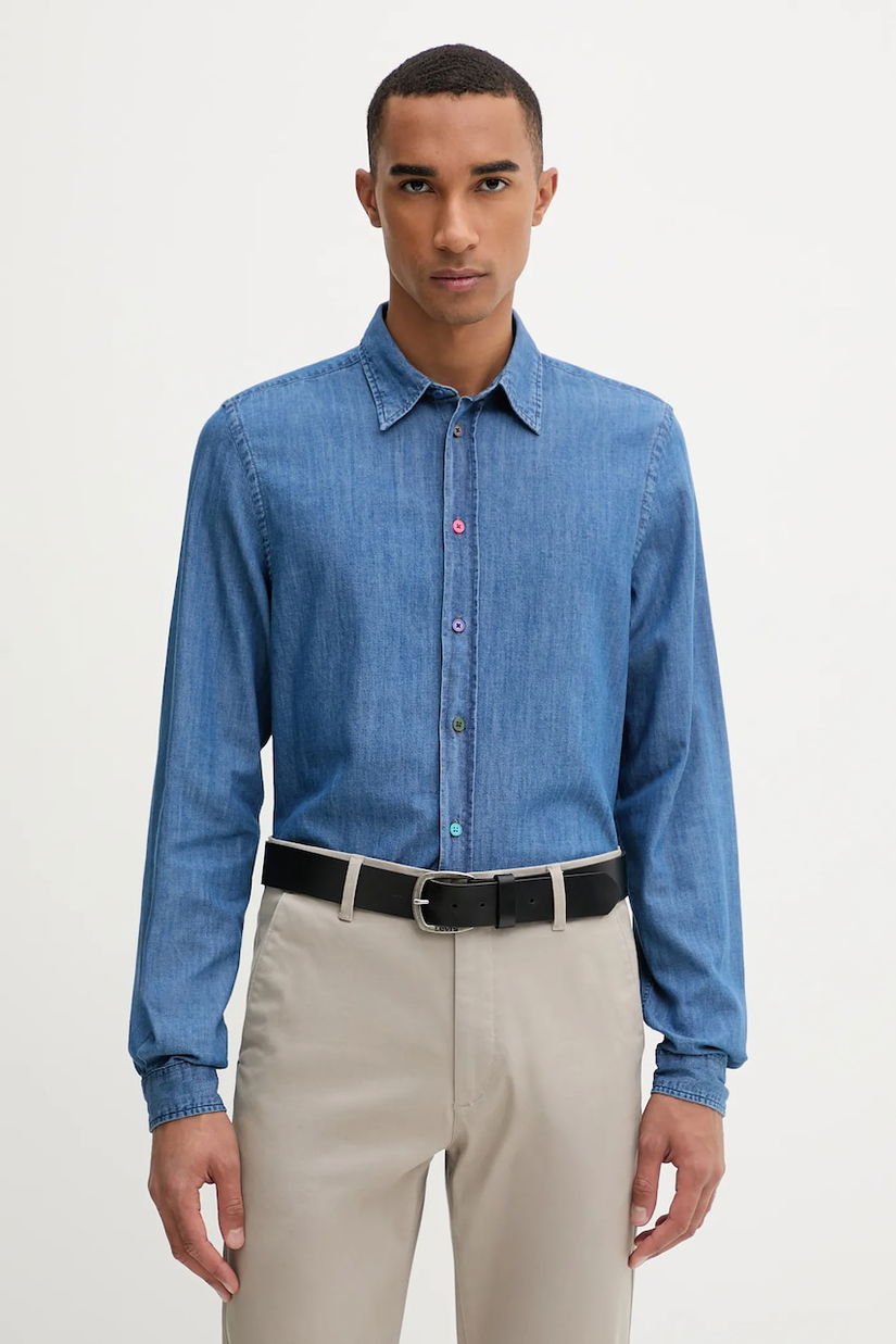PS Paul Smith cămașă jeans cu guler clasic, slim, M2R-612P-T22096