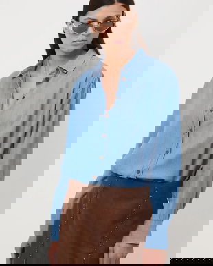 Medicine cămașă cu guler clasic, relaxed