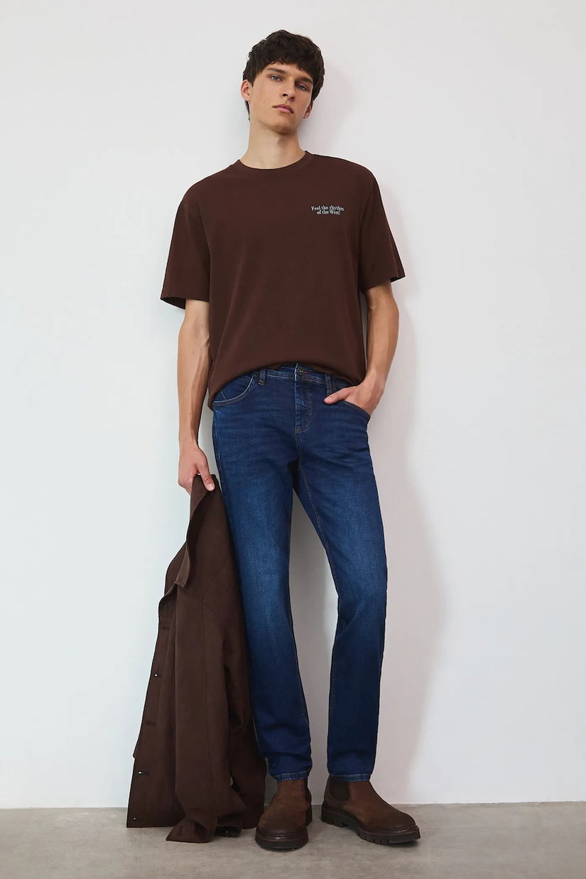 Medicine jeans culoarea bleumarin