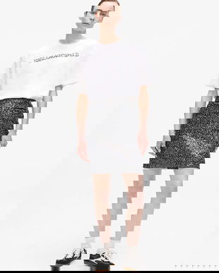 Karl Lagerfeld fustă culoarea gri, mini, creion, A4W12016