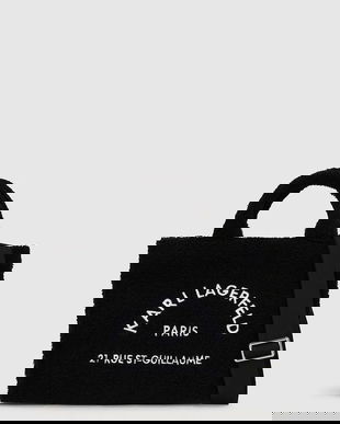 Karl Lagerfeld poșetă culoarea negru, A4W50013