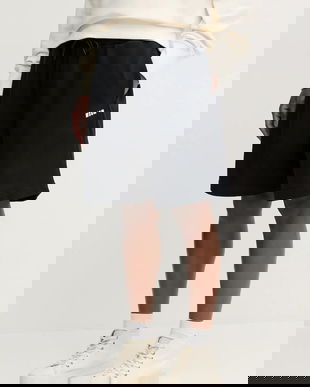 MSGM pantaloni scurti din bumbac culoarea negru, 3840MB76.257000