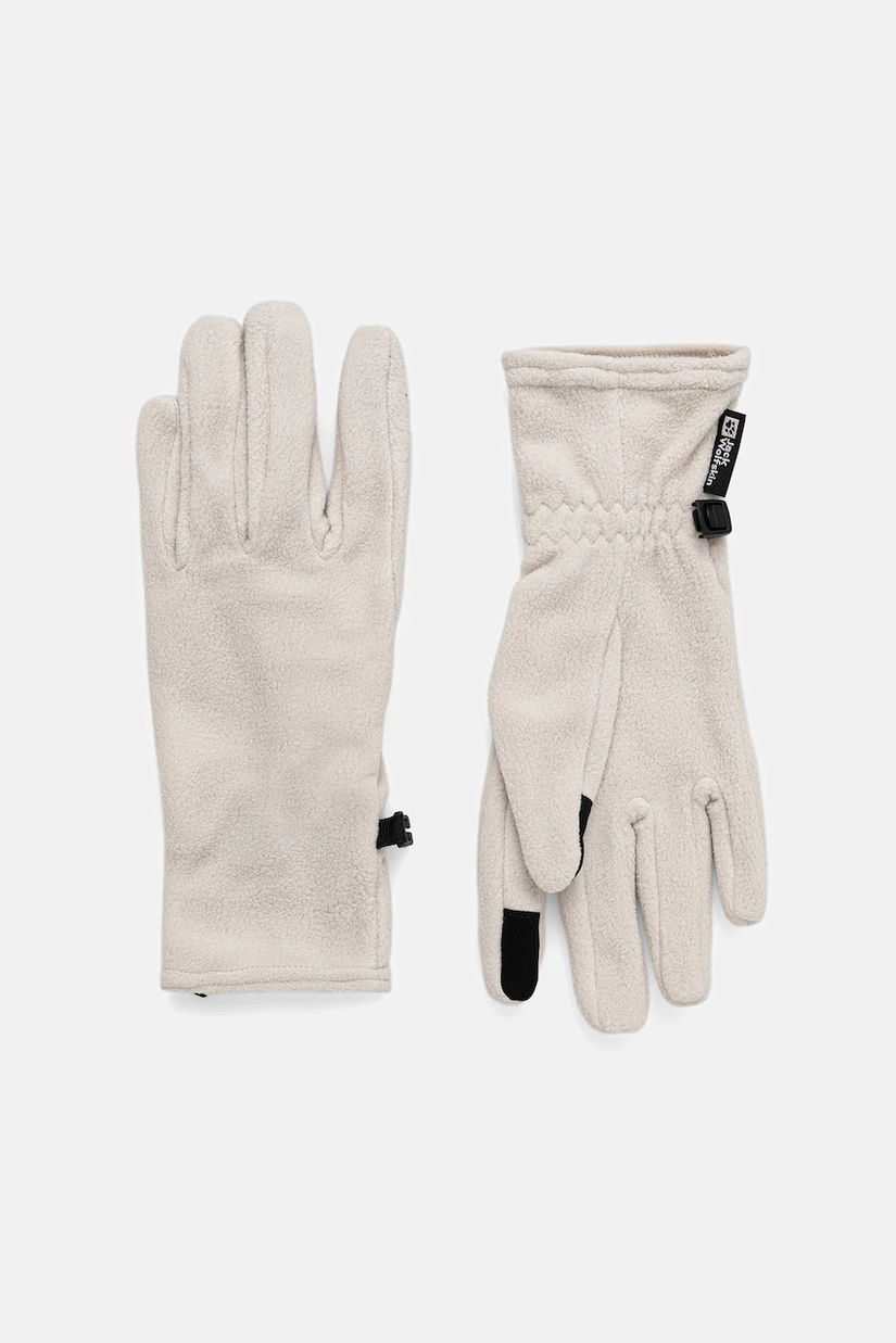 Jack Wolfskin mănuși REAL STUFF culoarea bej, A65444