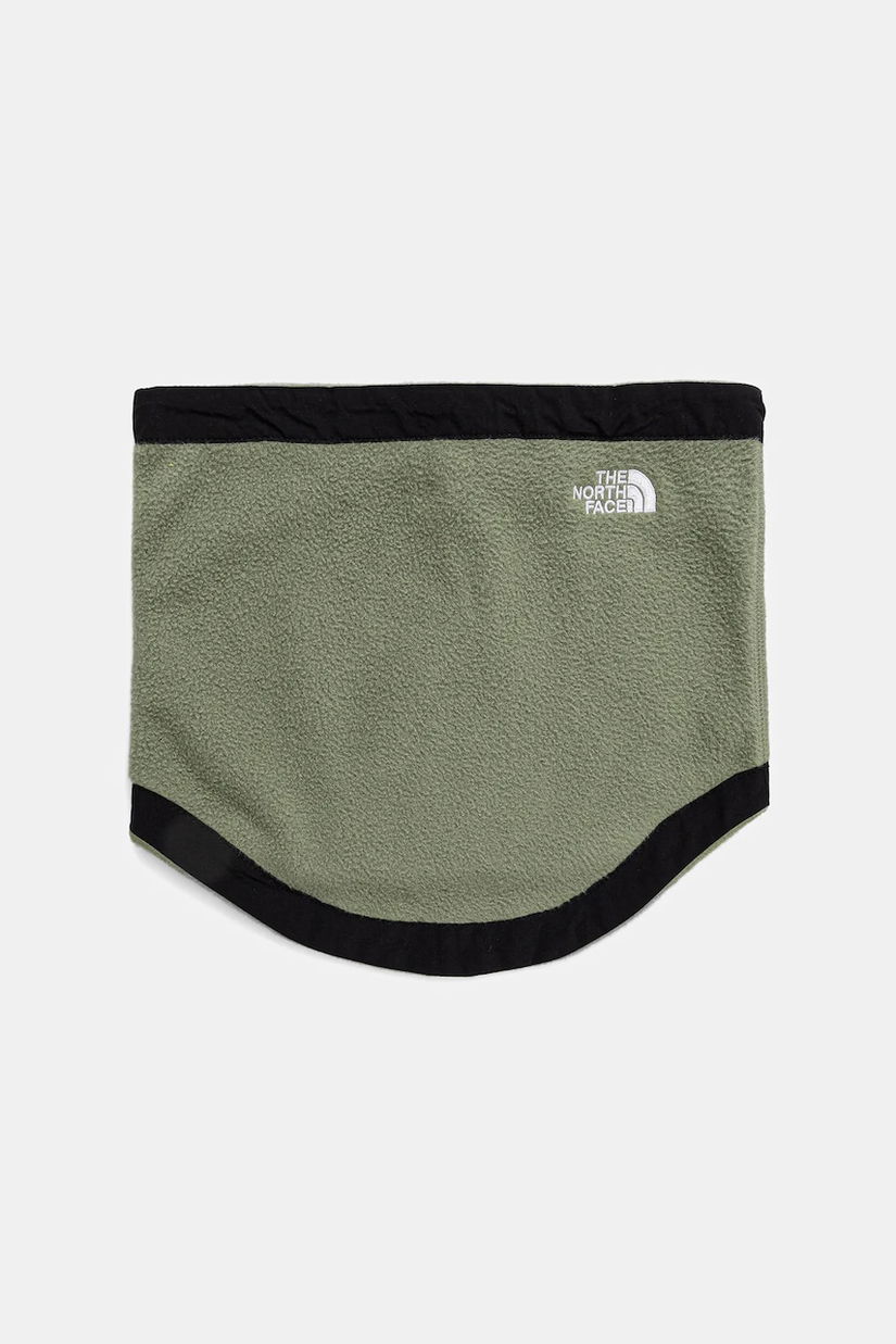 The North Face fular impletit Denali culoarea verde, uni, NF0A8884BO91