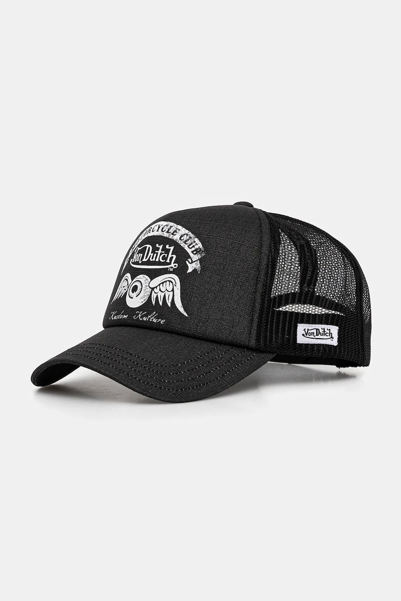 Von Dutch șapcă culoarea negru, VD.0.CAS1.CREW
