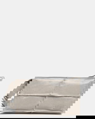 MM6 Maison Margiela poșetă de piele culoarea gri, SB5WD0031.P8490.T1019