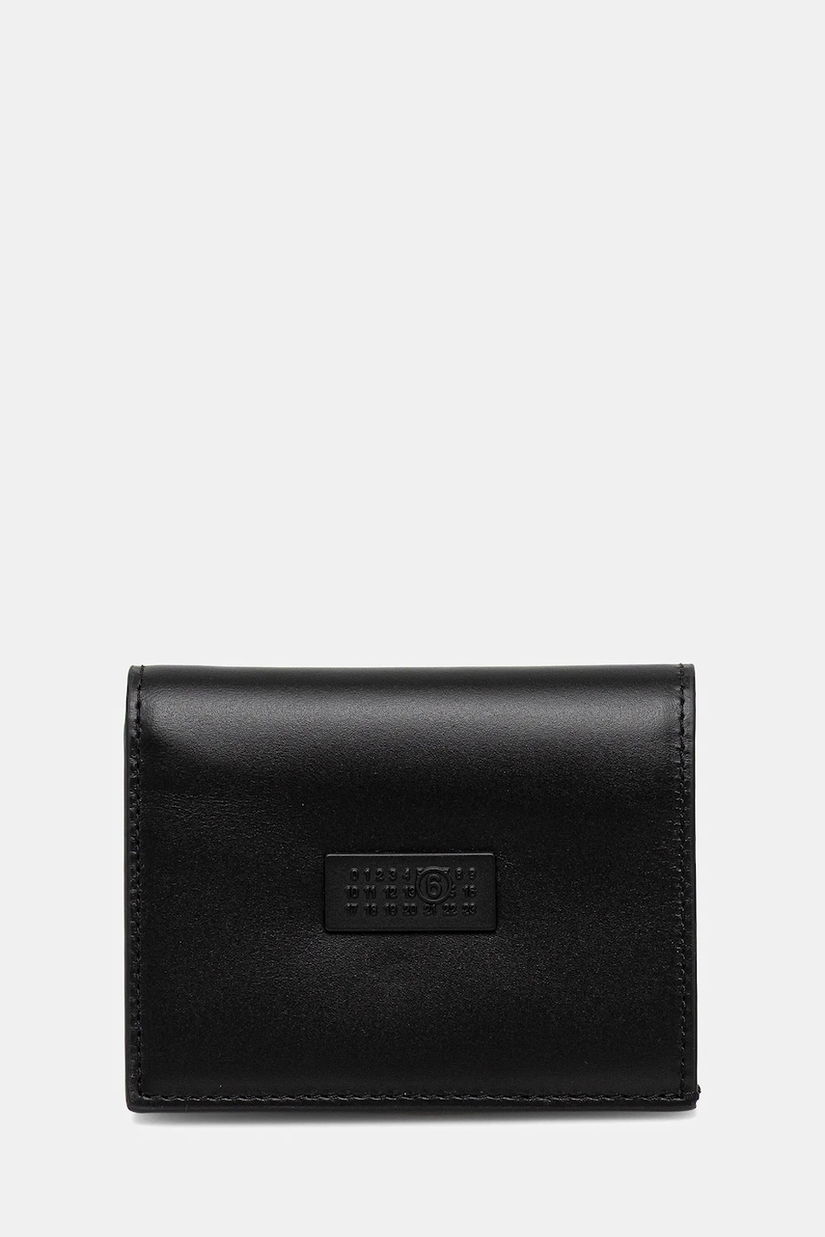 MM6 Maison Margiela portofel de piele culoarea negru, SA5UI0015.P8622.T8013