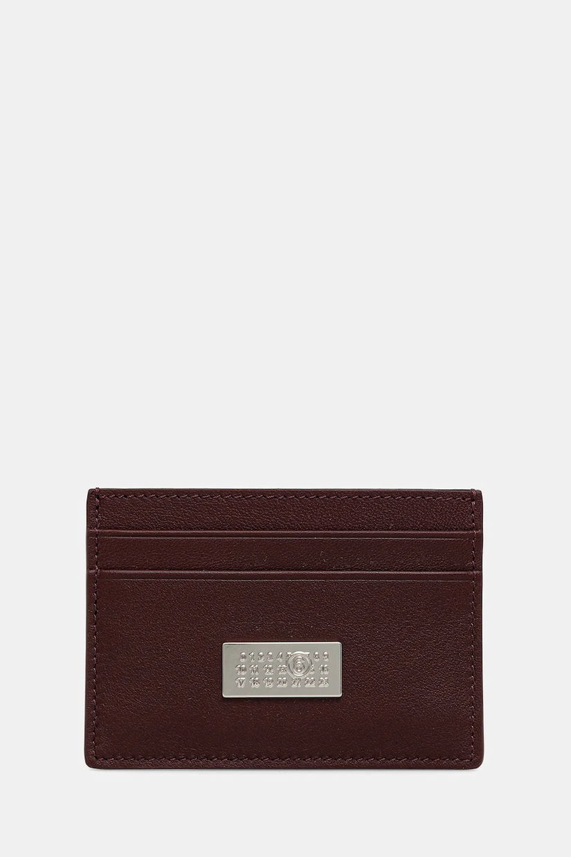 MM6 Maison Margiela carcasă din piele culoarea bordo, SA5UI0026.P8332.T5016