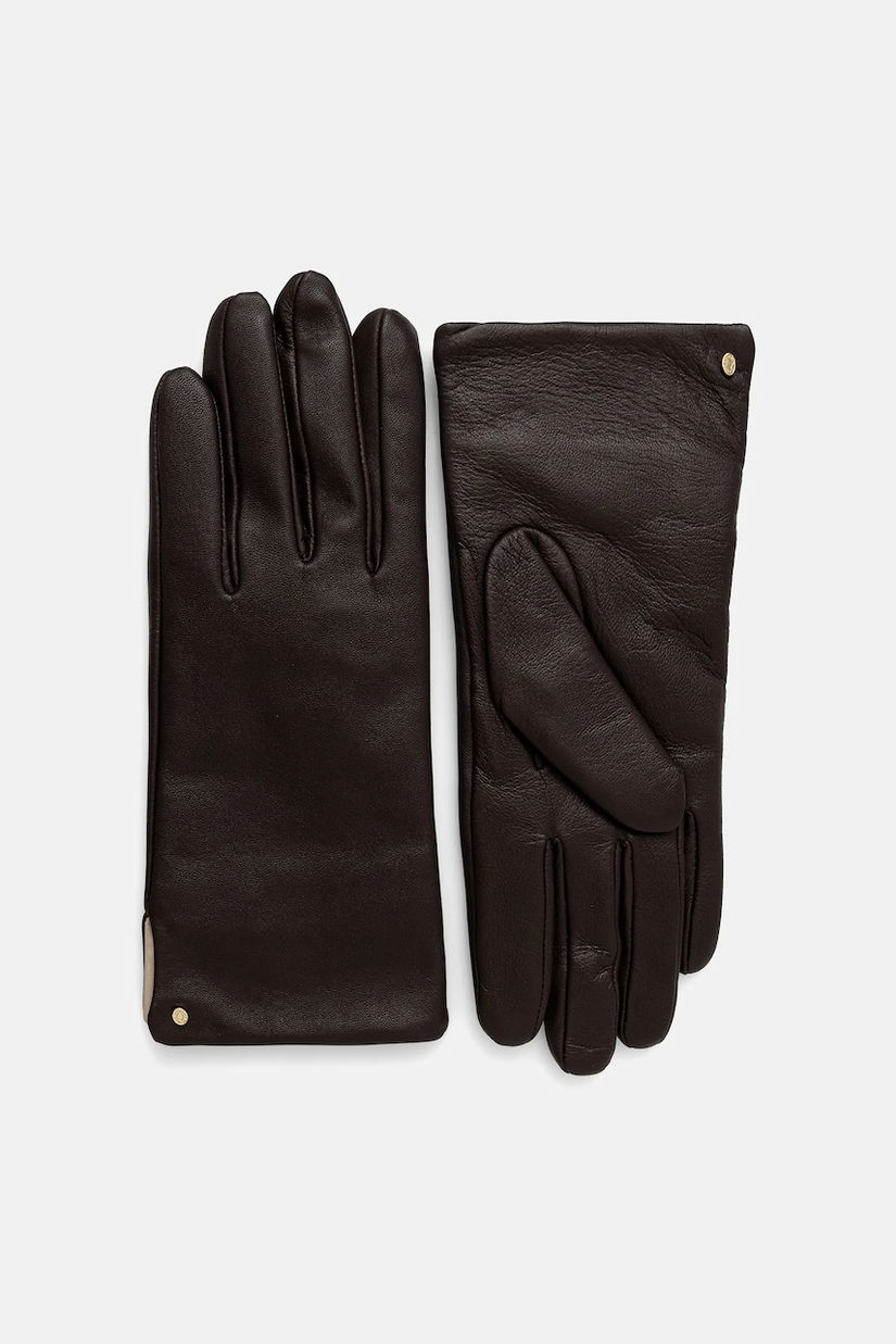 Gianni Chiarini mănuși de piele culoarea negru, GN 11127 NA