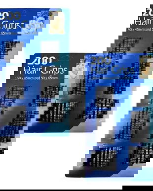 Agrafe pentru par negre, 400 buc