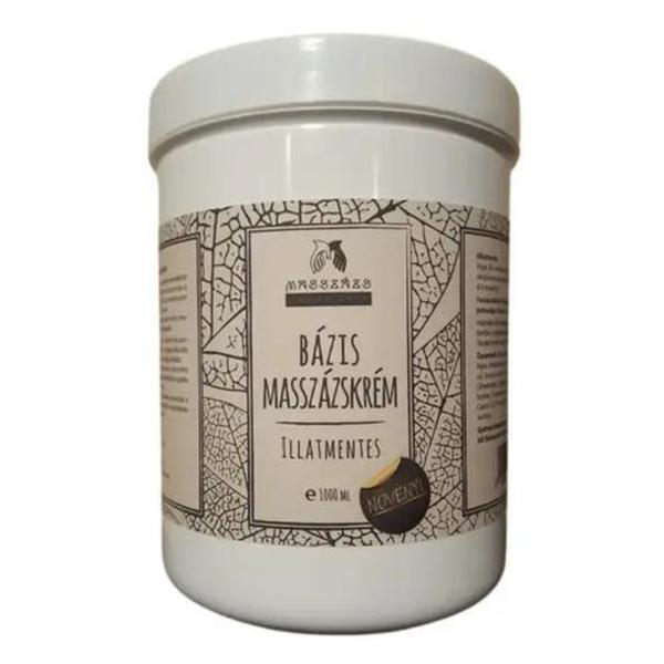 Crema de masaj fara parfum cu unt de shea Masszazs Manufaktura, 1000 ml