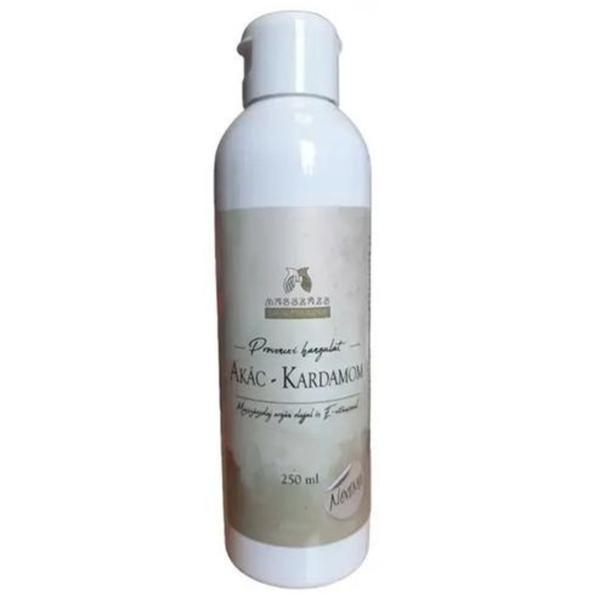 Ulei de masaj cu argan si vitamina E flori de salcam si cardamom Masszazs Manufaktura, 250 ml