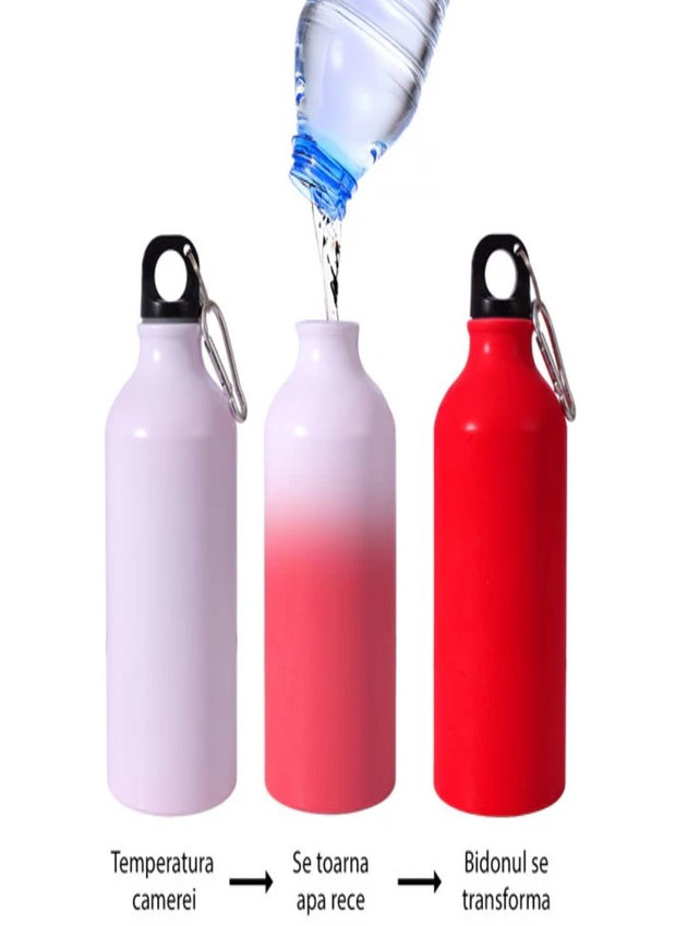 Bidon sport personalizat 500ml - termosensibil