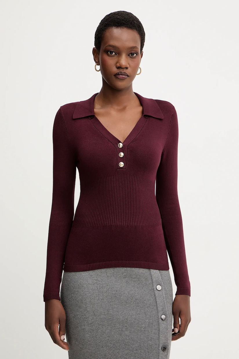 Morgan pulover culoarea bordo, light, MBANOU