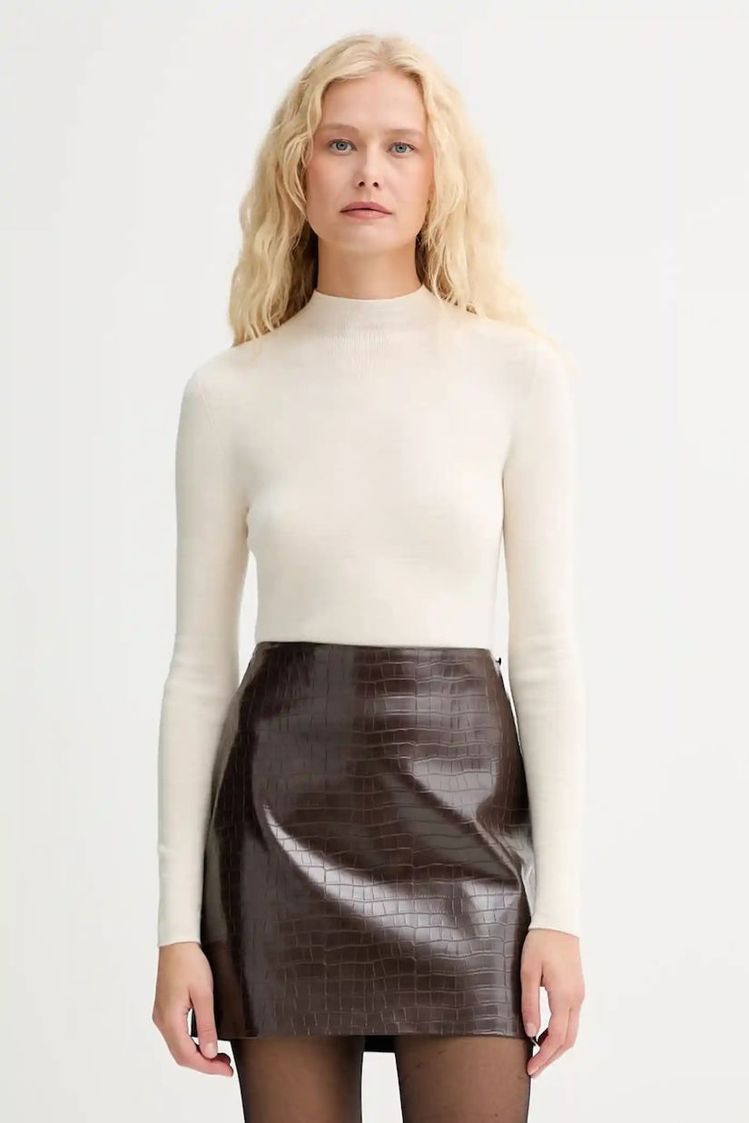 ISABELLE BLANCHE pulover de lână culoarea bej, light, IS25FW-M188-F001