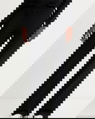 Ermanno Scervino LIFE pantaloni culoarea negru, lat, high waist, D474P606LEM