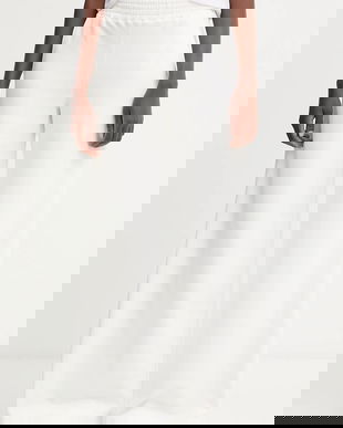 Ermanno Scervino LIFE pantaloni culoarea alb, lat, high waist, D474P607LEM