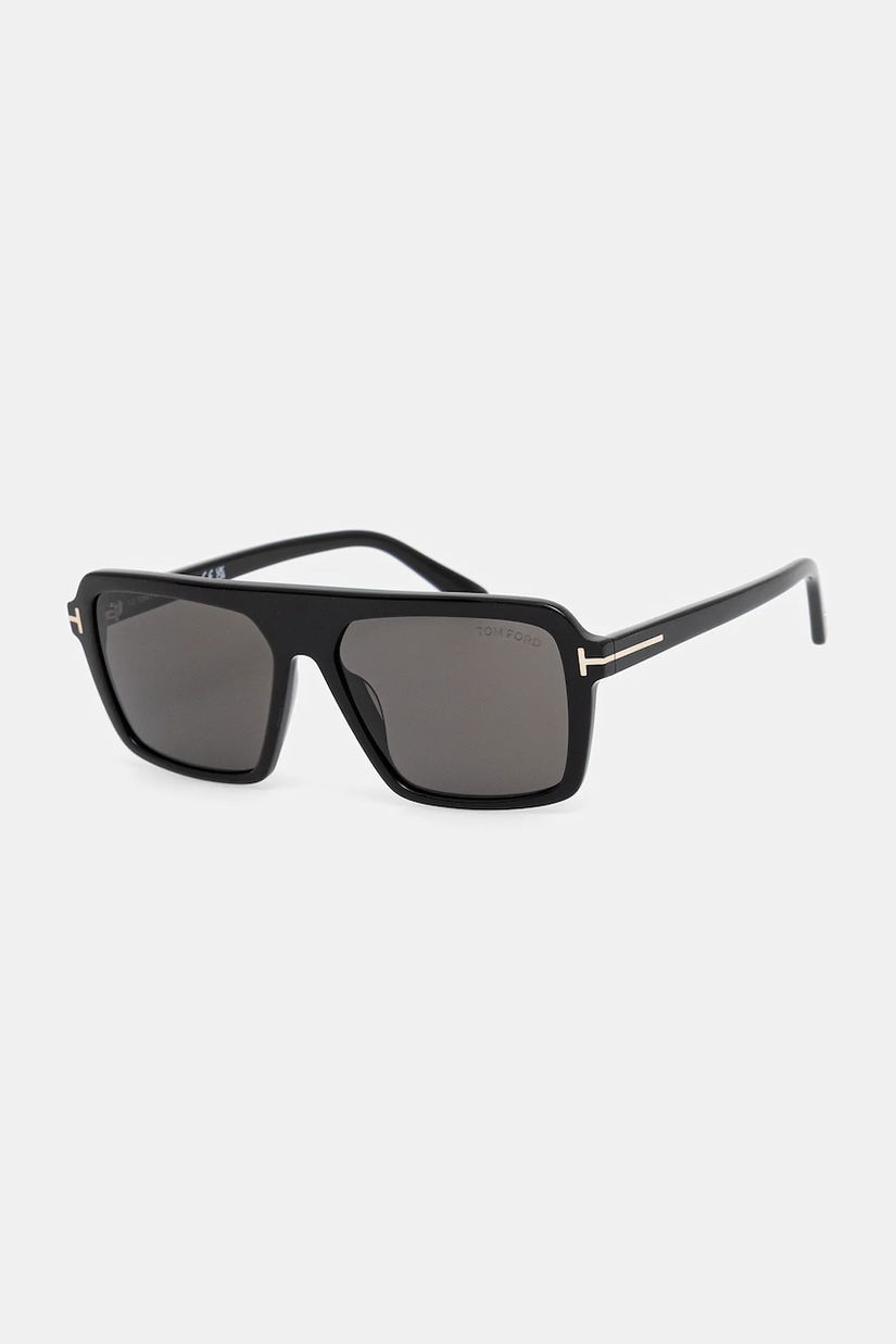 Tom Ford ochelari de soare Vincent bărbați, culoarea negru, FT1176_5601A