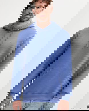 Tommy Jeans bluză culoarea bej, cu glugă, uni, DM0DM20742