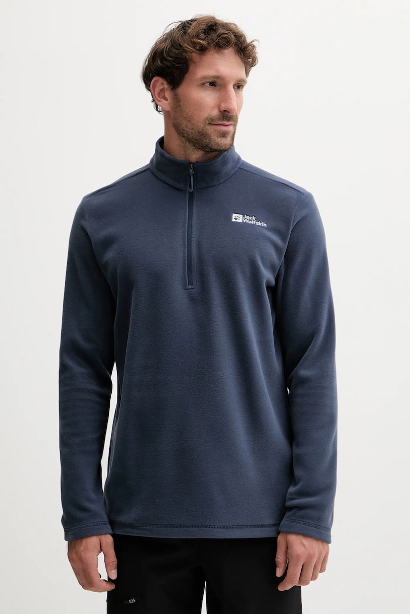 Jack Wolfskin hanorac Taunus culoarea galben, uni, 1709522