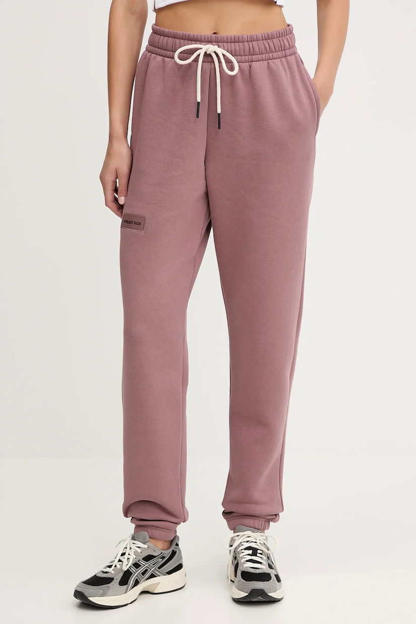 Under Armour pantaloni de trening Project Rock culoarea roz, uni, 6005090