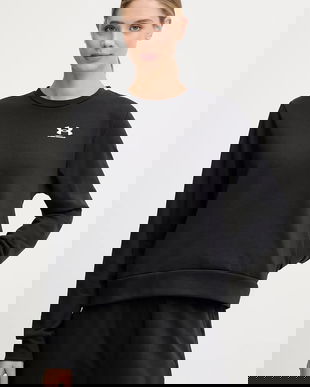 Under Armour bluză Rival Terry culoarea negru, cu imprimeu, 1389659