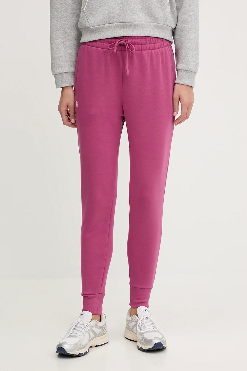 Under Armour pantaloni de trening culoarea violet, uni, 1379438