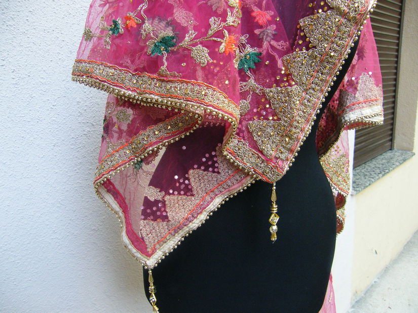 Saree scurt broderie masrgele