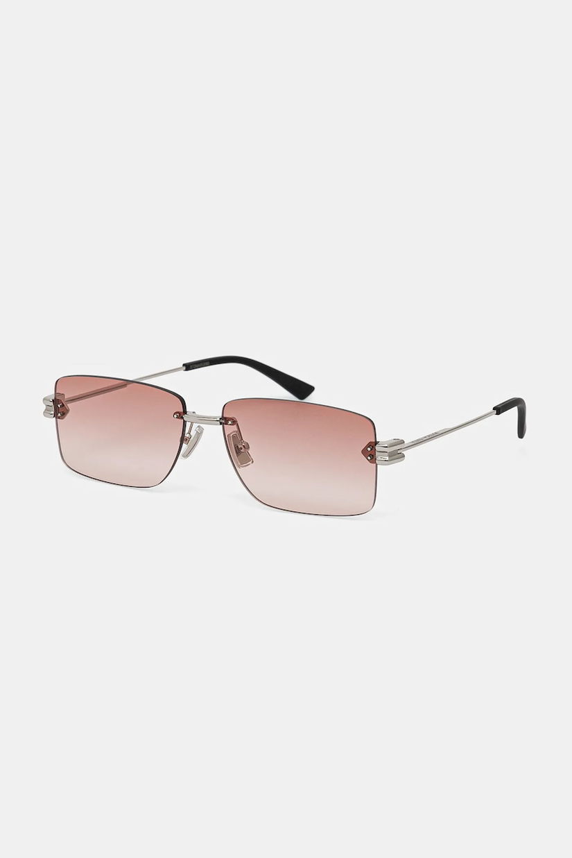 Bottega Veneta ochelari de soare barbati, culoarea argintiu, BV1126S