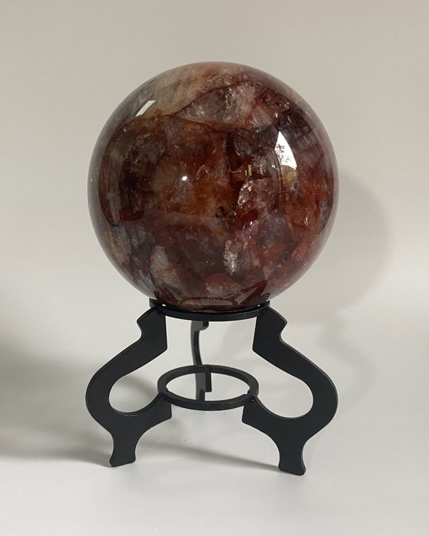 Cuart Hematoid Rosu - Sfera din piatra semipretioasa