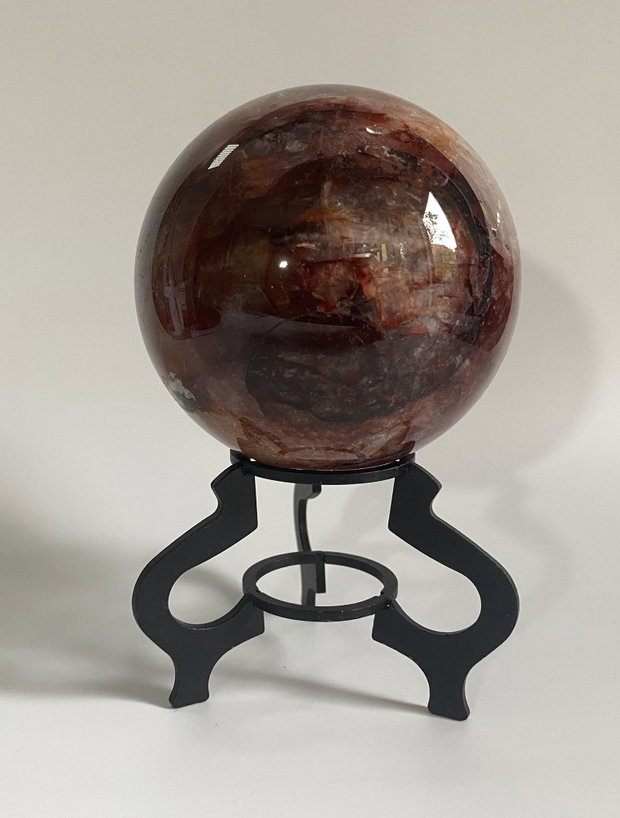 Cuart Hematoid Rosu - Sfera din piatra semipretioasa