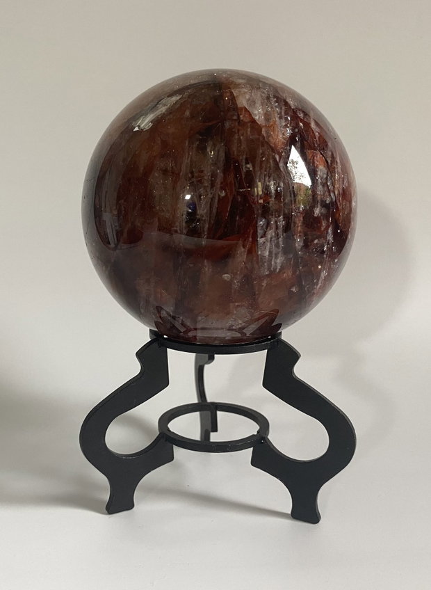 Cuart Hematoid Rosu - Sfera din piatra semipretioasa